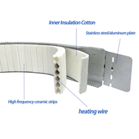 230V 500W/600W bande chauffante d'extrudeuse d'acier inoxydable isolée en céramique électrique industrielle tensions multiples comprenant 380V 220V