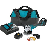 Meuleuse d'angle électrique sans balais Makita DGA504 18V haute puissance, kit d'outils rechargeable, machine à polir, machine à couper