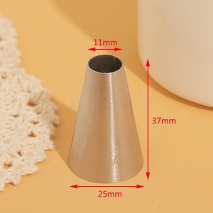 Bocchette per Pasticceria 2A 25MM Senza Saldature in Acciaio Inossidabile 304 Ecologiche Personalizzabili per Decorazione Torte e Biscotti - Product Image 3