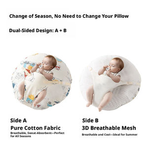 <span class=keywords><strong>Almohada</strong></span> Inclinada para Bebé con Patrón <span class=keywords><strong>de</strong></span> Animales Tejidos, 200 Hilos, para Apoyo al Alimentar con Biberón y Lactancia - Product Image 5