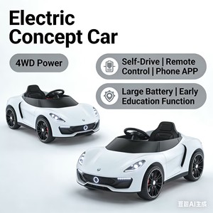 <span class=keywords><strong>Voiture</strong></span> électrique pour enfants avec télécommande Bluetooth, design élégant et sécurité garantie - Product Image 3
