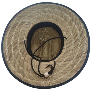 <span class=keywords><strong>Sombrero</strong></span> de Paja Panamá con Borde Ancho y Diseño Hueco, Impresión Serigrafiada, Unisex, para Playa, Pesca y Actividades al Aire Libre - Product Image 6