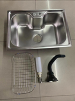 Évier de cuisine de style brésilien, évier de cuisine gourmet en acier inoxydable avec accessoires, vente chaude avec 6243/6042/5040