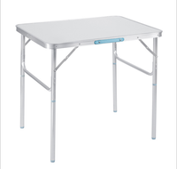 Table de pique-nique pliante portable en aluminium, légère, durable, imperméable, pour le camping, la randonnée et les pique-niques en plein air, design personnalisé en gros