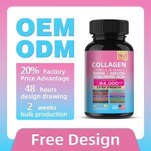 Kapsul Kolagen OEM 14-in-1, Memberikan Hidrasi Mendalam dan Mengurangi Kerutan untuk Formula Kulit Anti-Penuaan dan Bercahaya - Product Image 2