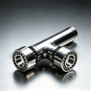 Eje Cruzado de Acero Inoxidable Pulido de Alta Precisión, Mecanizado por CNC de 5 Ejes y Electroerosión por Hilo, para Rodamientos de Rodillos de Juntas Universales - Product Image 2