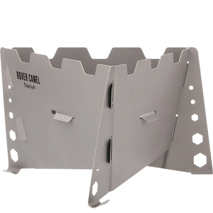 Juego de Estufa de Alcohol Sólido Portátil Ligera de Titanio para Acampar al Aire Libre, <span class=keywords><strong>Senderismo</strong></span>, con Protector Contra el Viento, Soporte para Cocina y Olla - Product Image 3