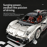 Jouets de construction Guly 10657 1:8 F80 Super Car, modèle de voiture de course, puzzle, blocs MOC, ensembles de briques pour enfant, cadeau de Noël