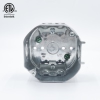 Boîte de jonction électrique en acier octogonale de 4 pouces homologuée CETL, protection IP55 et IP65, boîtier pour instruments électroniques, dispositif de sortie