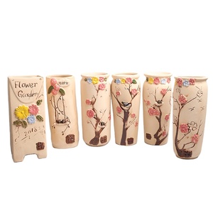 Maceta de Cerámica Pintada a Mano, Estilo <span class=keywords><strong>Rural</strong></span>, Pequeña y Fresca, para Suculentas, Ecológica, para Piso y Escritorio - Product Image 1