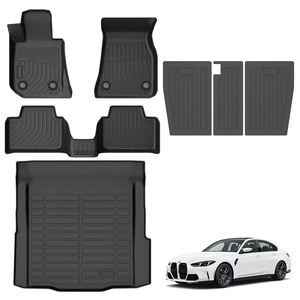 Tappetini Auto 3D in TPE per Interni <span class=keywords><strong>BMW</strong></span> M3 G80 2020-2025, Set Completo per Tutte le Stagioni, Protezione per Bagagliaio e Sedili Posteriori - Product Image 1