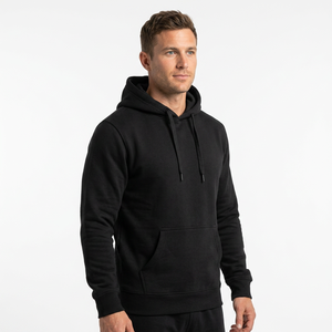 Sudadera con Capucha para Hombre, Color Sólido, Forro Polar Antipelusas, para Otoño, Manga Regular, Diseño sin Forro, Hecho en Bangladesh - Product Image 5