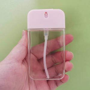 Clear 10ml Empty Plastic clear Sanitizer Bottle Hand Sanitizer Spray Bottle for Travel with Keychain Silicone <strong>Pocketbac</strong> Holder - Product Image 4