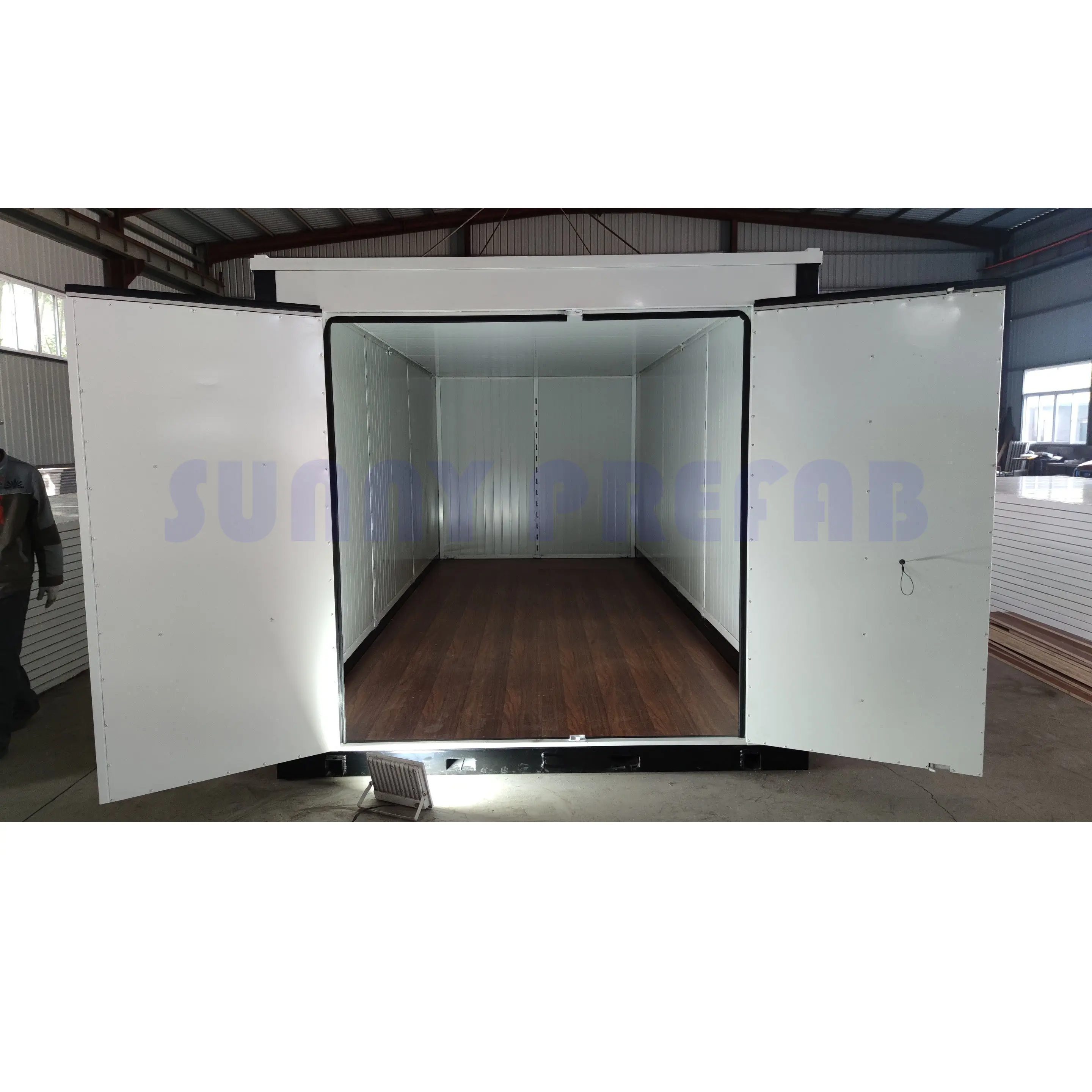 12' 16' 20' insulated steel prefab container storage self storage assemble foldable mobile container stackable portable storage