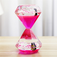 Minuterie à liquide à double couleur, minuterie à mouvement liquide, minuterie à bulles de gravité pour les enfants autistes
