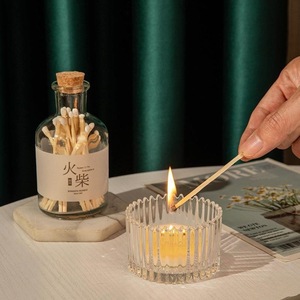 Fire Wooden Matchstick Bottle 100Pcs Vintage Style Romantic Moment Gift For Home Decor - Product Image 2