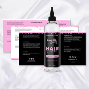 Giá cả cạnh tranh tinh dầu chai sang trọng tóc tăng trưởng dầu chai Nhãn dán nhãn tóc dầu chai với nhãn tùy chỉnh - Product Image 2