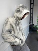 Veste bomber en coton de grande taille, style streetwear vintage, lavée, de haute qualité, fabriquée sur mesure par les fabricants, fermeture éclair, veste de travail pour hommes