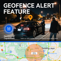 Traceur GPS GLONASS SOS avec coupure moteur d'urgence et connectivité 2G pour moto/camion/voiture, fixation tableau de bord
