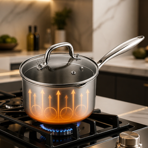 Casserole multifonctionnelle personnalisée pour faire bouillir le lait et les sauces, casserole à lait durable en acier inoxydable 304 pour la cuisine - Product Image 1