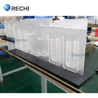 Support d'affichage de vente au détail en acrylique transparent RECHI pour accessoires de téléphone portable, présentoir en perspex pour étuis de téléphone et écouteurs TWS