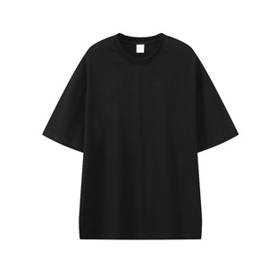 T-shirt unisexe en pur coton, coupe oversize, 330g, épaules tombantes, coupe ample, manches courtes, vêtement de loisirs avec étiquette, anti-boulochage - Product Image 4