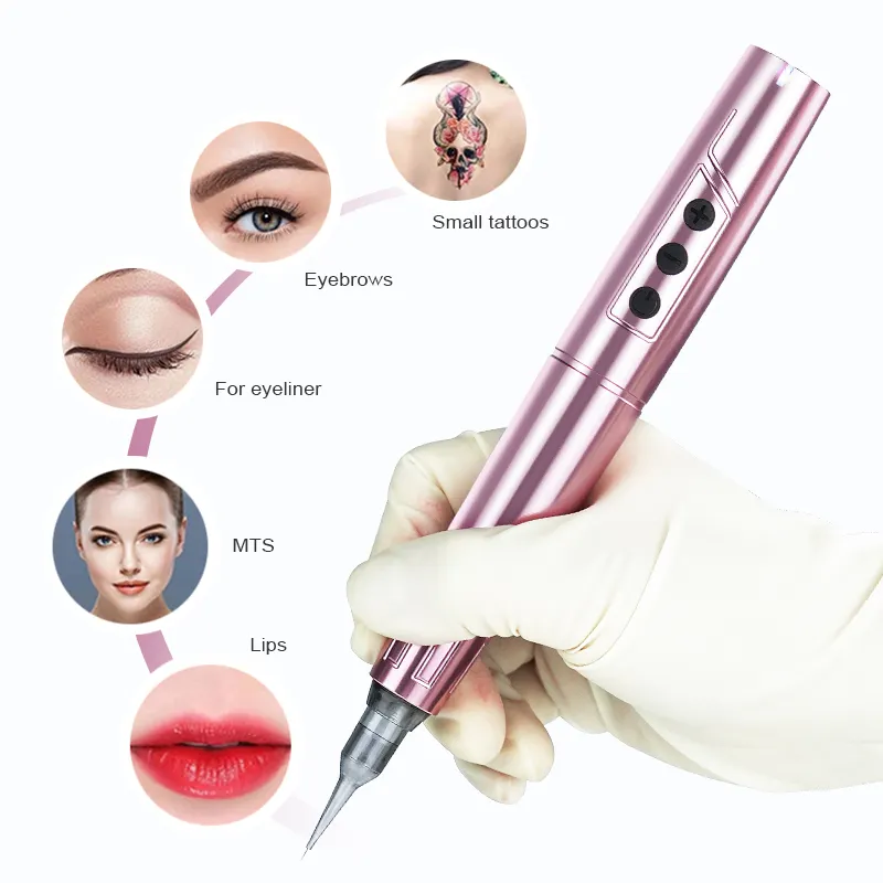 جديد Biomaser بطارية قابلة للشحن تاتو آلة اللاسلكية Microblading الحاجبين القلم تجميل دائم Dermografo ماكينة رسم الوشم التجميلي