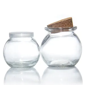 Wholesale Pudding Wedding Favors Honey Pots Milk Canister Cup Mini Yogurt Glass Jars With Lid