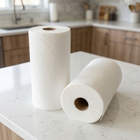 Papier essuie-tout et serviettes de cuisine de qualité supérieure, rouleau jumbo de luxe, 1 pli, Chine