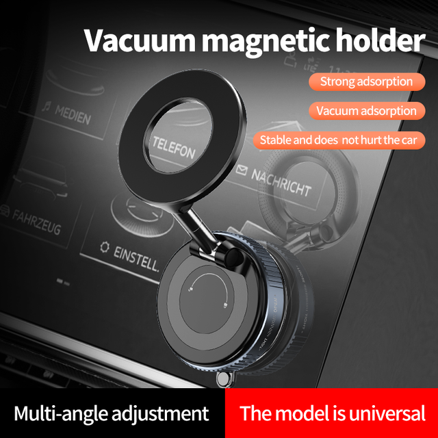 360 Degree Rotation Waterproof Desk Bracket Stand Strong Magnets Vacuum Suction Cup Magnetic Car Phone Holder for iPhone