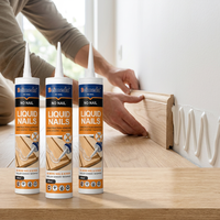 Colle liquide sans clou, haute adhérence, forte liaison, imperméable, colle de construction pour panneaux muraux, plinthes, miroirs, bois