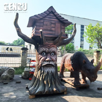 Animatronic Magical Ancient Talking Park Tree Funny Type Speaking Tree With House