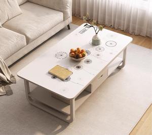 2025 semplice stile moderno tavolino in legno nuovo modello di mobili da soggiorno per piccoli appartamenti case facile divano tè noleggio - Product Image 2