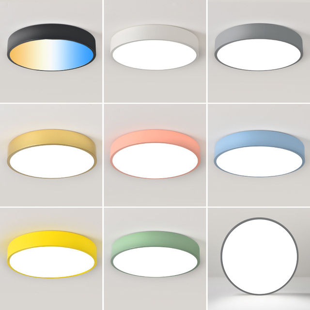 Benory Smart Lighting 24V Surface Ceiling Lamp Dali Dt8 KNX Gvs Loxone Pwm Dimmable 18w 300D 2000k-6000k Tunalbe White Led Light