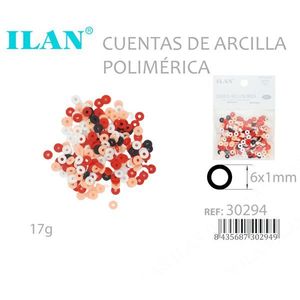 Perline in Argilla Polimerica Ilan 6x1mm Multicolore 17g - Product Image 1