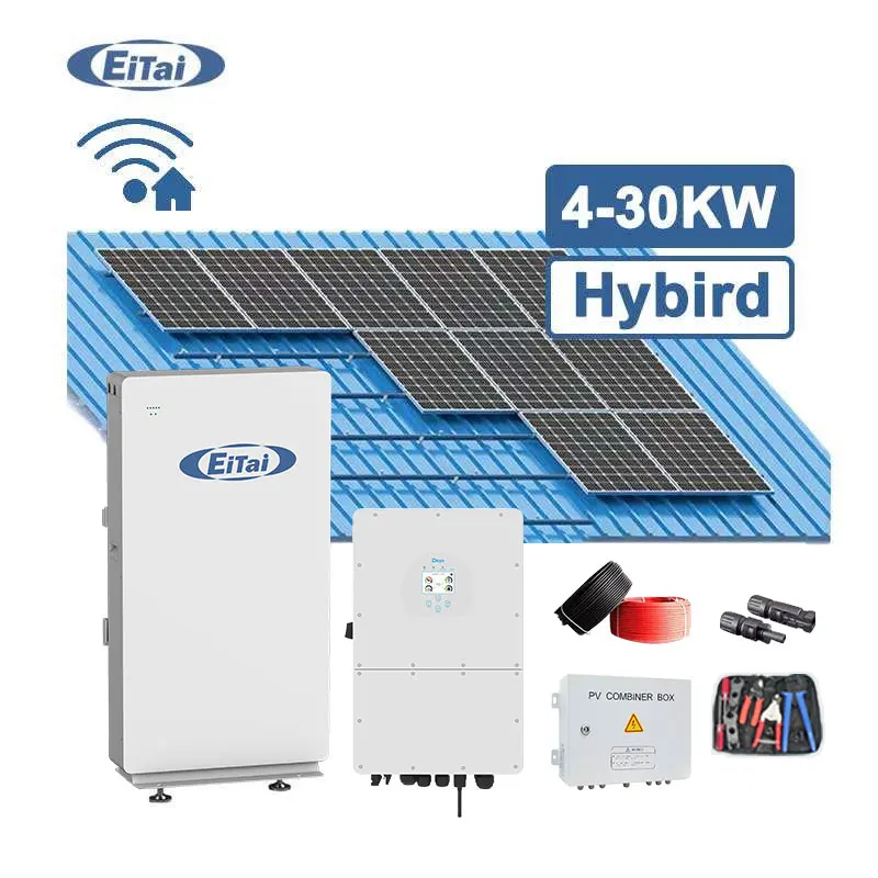 Полный Growatt 3 фазы Гибридный сетчатый 10 кВт в комплекте солнечной энергии солнечной панели система 3Kw модуль инвертор для дома, набор для самостоятельной сборки 20 кВт, 10 кВт