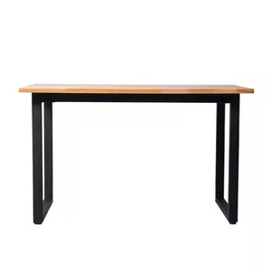 Table d'ordinateur rectangulaire en bois moderne, minimaliste, simple, durable, robuste et polyvalente pour les espaces de repas et de travail - Product Image 1
