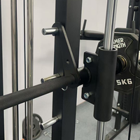 Rack de musculation multifonctionnel réglable avec machine Smith et banc, pour usage commercial en salle de sport, équipement de fitness polyvalent
