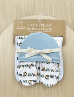 Juego de 2 Piezas para Bebés: Gorro y Manoplas, para Bebés Niños y Niñas de 0 a 6 Meses, 100% Algodón
