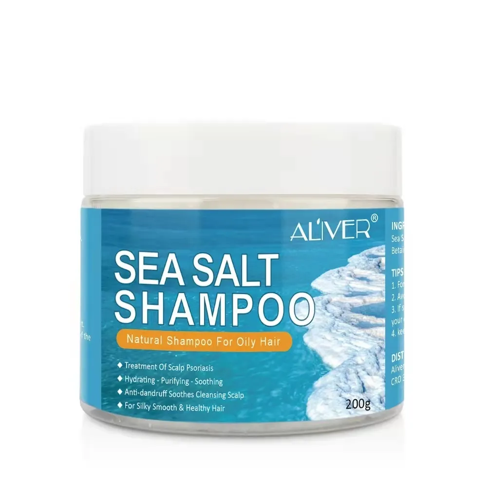High Quality Hair Treatment Cleansing Hydrating Anti-dandruff Oil Control Hair Scalp Scrub Sea Salt Shampoo