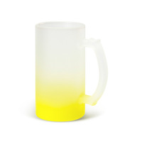 Vente en gros de verrerie pour boissons, verres à bière colorés par sublimation, tasses à café, gobelets givrés avec poignée