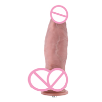 Hismith Dildo en silicone double densité de 10,82 pouces, insertable de 7,52 pouces, avec ventouse Hismith Kliclok étanche, vente en gros d'usine OEM