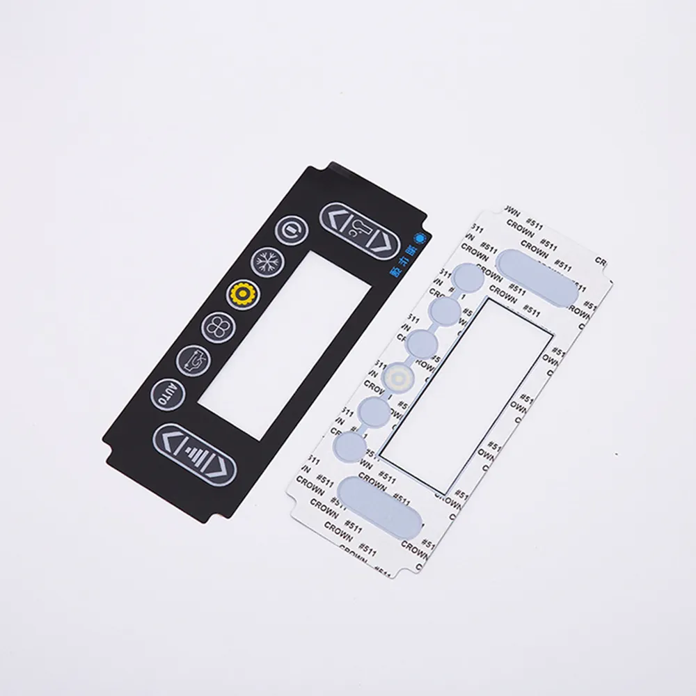 waterproof front control panel keypad switch membrane graphic overlay logo sticker label membrane keypad membrane switch panel
