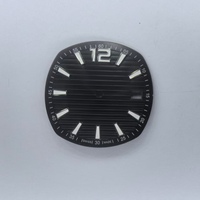 Cadran en acier inoxydable de 30,5 mm pour mouvements mécaniques NH35/36, luminescence verte intense pour pièces de montre Nautilus Mod