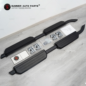 Accesorios para automóviles Pedal de pie de coche de aluminio Pasos laterales Estribos para Landrover <span class=keywords><strong>Defender</strong></span> 110 Pasos laterales - Product Image 1