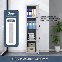 Armoire métallique assemblée à 4 niveaux avec ventilation, casier métallique avec serrure à clé, durable et écologique pour les salles de sport, les bureaux, les employés et les étudiants