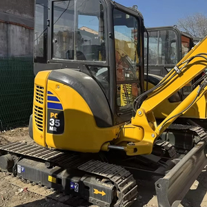 รถขุดไฮดรอลิกแบบตีนตะขาบ Komatsu PC35/PC55/PC40 มือสองจากญี่ปุ่นแท้ น้ำหนัก 3.5 ตัน เครื่องยนต์ เกียร์บ็อกซ์ สภาพดี ชั่วโมงการทำงานต่ำ ผ่านการทดสอบแล้ว - Product Image 1