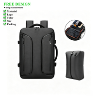 Sac à dos pour homme avec grande capacité et compartiment séparé pour chaussures, sac de voyage et pour ordinateur portable résistant à l'eau pour affaires