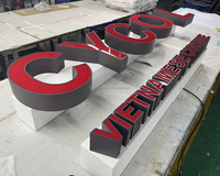 Letrero Personalizado para Exteriores, Letrero con Nombre de Tienda, Diseño de Letras con Iluminación LED, Letras Iluminadas Frontales, Letrero para Edificio Comercial