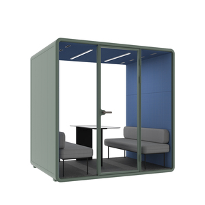 Cabina Ufficio Personalizzata per 4 Persone, Spazio di Lavoro Insonorizzato, Cabina per Riunioni e Telefonate, Ufficio Prefabbricato in Vendita - Product Image 4